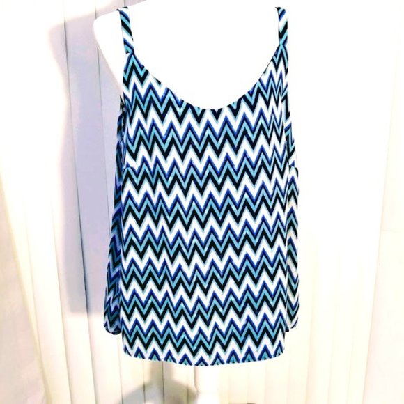 TANK TOP*REVERSIBLE* VALERIE STEVENS*WOMEN SIZE L*SPAGHETTI STRAP*NWOT. - Picture 1 of 5